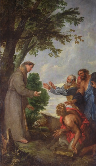 The Legend of the Mule and Saint Anthony of Padua, 1627-32 by Anthony van Dyck